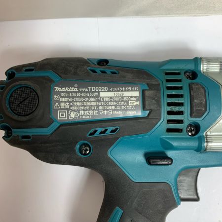  MAKITA マキタ インパクトドライバ　2016年製 TD0220