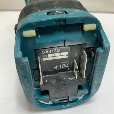  MAKITA マキタ 18V 100mm 充電式ディスクグラインダー　本体のみ　2018.9製造 GA412D