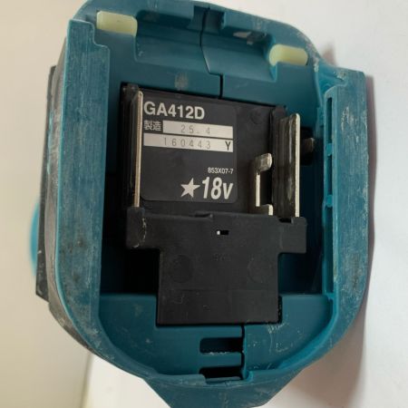  MAKITA マキタ 100ｍｍ　18V　充電式ディスクグラインダー　本体のみ　 2025.4製造 GA412D