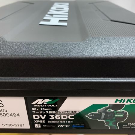  HiKOKI ハイコーキ 36V　コードレス用　13mm振動ドライバドリル　充電器・充電池1個・ケース付  DV36DC(XPSZ) グリーン