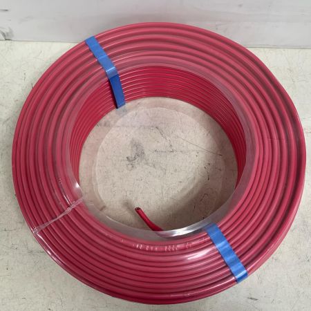  弥栄電線 電材 VVFケーブル 2024.01 黒、白、赤 3×1.6 100ｍ レッド