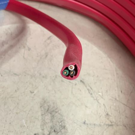  弥栄電線 電材 VVFケーブル 2024.1 黒、白、緑 3×1.6 100ｍ レッド