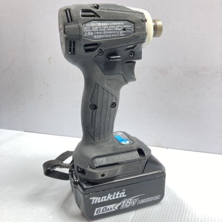  MAKITA マキタ 18V 充電式インパクトドライバ (バッテリ1個・充電器・ケース付）充電式PSEマークあり TD172D ブラック
