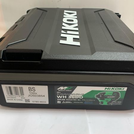  HiKOKI ハイコーキ コードレスインパクトドライバ　充電器・充電池1個・ケース WH36DDXPLSZ