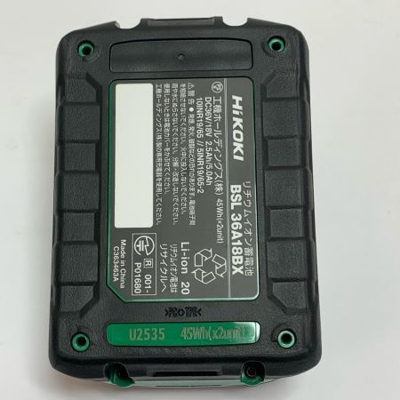  HiKOKI ハイコーキ コードレスインパクトドライバ　充電器・充電池1個・ケース WH36DDXPLSZ