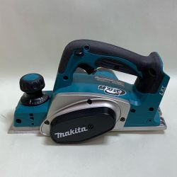 ♭♭ MAKITA マキタ 82ｍｍ　充電式カンナ　替刃カンナ刃付　2022年製 KP180D ブルー Bランク