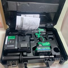  HiKOKI ハイコーキ コードレス振動ドライバドリル 36V 充電器・充電池1個・ケース付  DV36DC グリーン Sランク