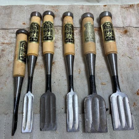  不動龍 大工道具 ノミ  不動龍  6本セット