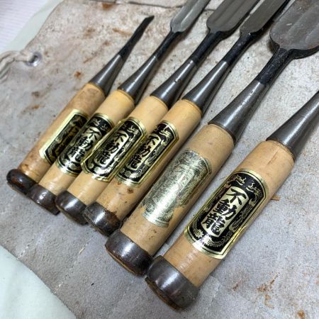  不動龍 大工道具 ノミ  不動龍  6本セット