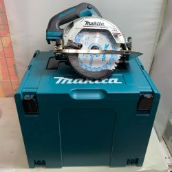 ♭♭ MAKITA マキタ 丸のこ 充電器・充電池2個・ケース付 コードレス式 165mm 18v 6.0Ah 0回×2 74569 2018年製 HS631D ブルー Aランク