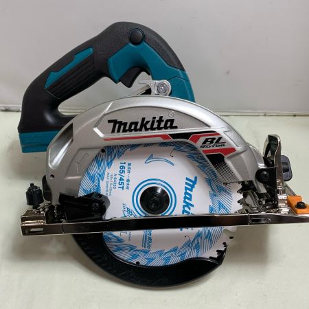  MAKITA マキタ 丸のこ 充電器・充電池2個・ケース付 コードレス式 165mm 18v 6.0Ah 0回×2 74569 2018年製 HS631D ブルー
