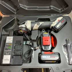 ♭♭ Panasonic パナソニック 充電ディスクグラインダー100　充電器・充電池3個・ケース付 14.4v EZ4640 Bランク