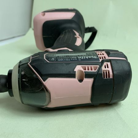  MAKITA マキタ インパクトドライバ 充電器・充電池2個・ケース付 コードレス式 TD138Ｄ ピンク