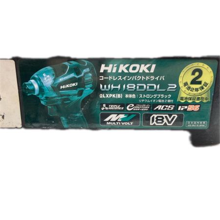  HiKOKI ハイコーキ インパクトドライバ  充電器・充電池2個・ケース付  WH18DDL2