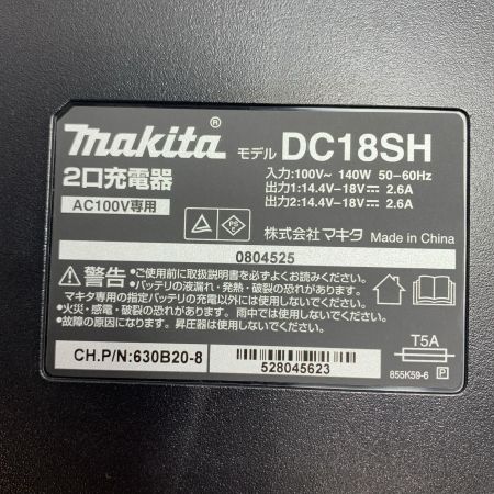  MAKITA マキタ 電池2個付  DC18SH ブラック