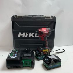 ♭♭ HiKOKI ハイコーキ インパクトドライバ  充電器・充電池2個・ケース付 コードレス式 36v WH36DD レッド Bランク