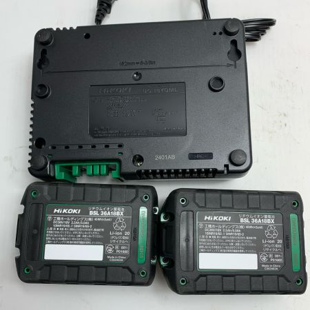  HiKOKI ハイコーキ インパクトドライバ  充電器・充電池2個・ケース付 コードレス式 36v WH36DD レッド
