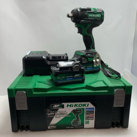  HiKOKI ハイコーキ インパクトレンチ 未使用品(S) 充電器・充電池2個・ケース付 コードレス式 36V  WR36DH グリーン