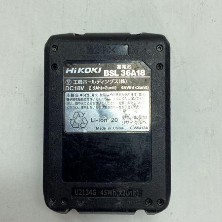  HiKOKI ハイコーキ インパクトドライバ  充電器・充電池1個・ケース付 36v  使用感有 WH36DC