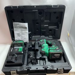 ♭♭ HiKOKI ハイコーキ ハンマドリル 充電器・充電池2個・ケース付 コードレス式 18v   DH18DPA グリーン Cランク
