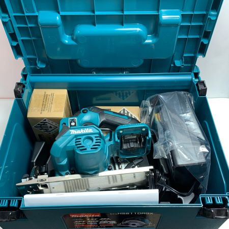  MAKITA マキタ 丸のこ 未使用品(S) 充電器・充電池2個付 コードレス式 18v 未使用品(S) 充電器・充電池2個付 コードレス式 18v 10794 HS611DRGX ブルー