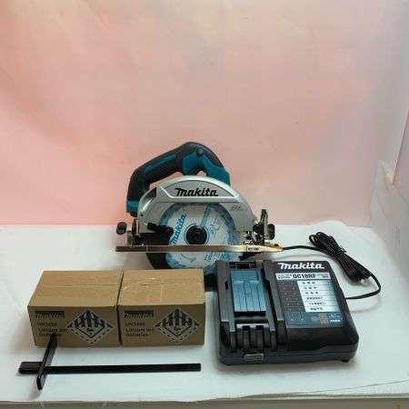  MAKITA マキタ 丸のこ 未使用品(S) 充電器・充電池2個付 コードレス式 18v 未使用品(S) 充電器・充電池2個付 コードレス式 18v 10794 HS611DRGX ブルー