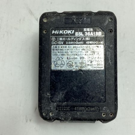  HiKOKI ハイコーキ 震動ドライバドリル  充電池1個付 コードレス式 36v  DV36DC グリーン