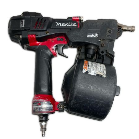  MAKITA マキタ エア釘打ち  本体のみ 高圧 65mm  ジャンク品(D) アジャスタ欠品 AN636H レッド