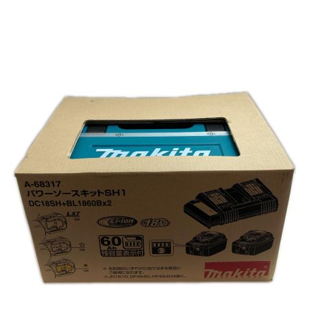  MAKITA マキタ パワーソースキット  未使用品(S) 充電器・充電池2個・ケース付 コードレス式 18v 6.0Ah  A-68317 ブルー