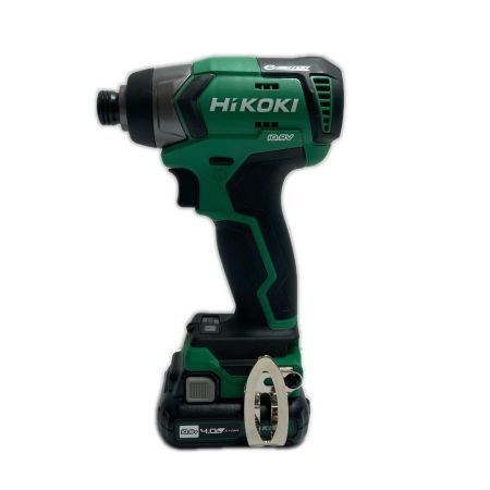  HiKOKI ハイコーキ インパクトドライバ  充電器・充電池2個・ケース付 WH12DD グリーン