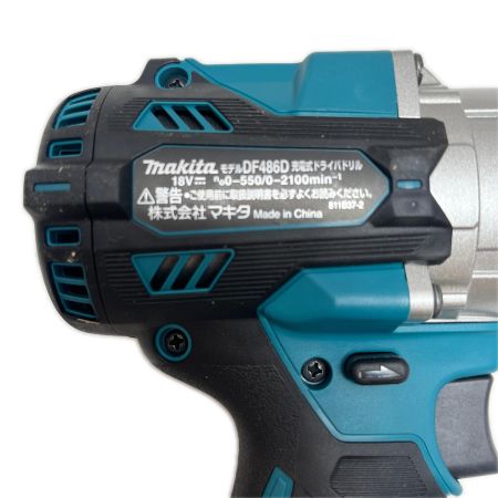  MAKITA マキタ ドライバドリル 未使用品(S) 本体のみ コードレス式 18v DF486DZ ブルー