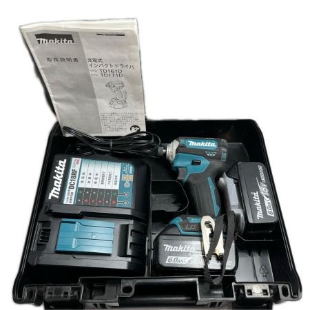 MAKITA マキタ インパクトドライバ  充電器・充電池2個付 コードレス式 18v TD171D