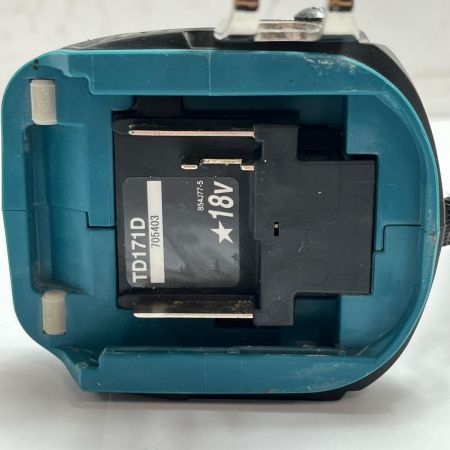 MAKITA マキタ インパクトドライバ  充電器・充電池2個付 コードレス式 18v TD171D