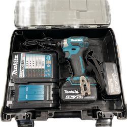 MAKITA マキタ インパクトドライバ　充電器・充電池2個・ケース付 コードレス式 18v 　 TD173DRGXB ブルー Cランク