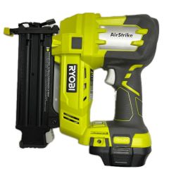 RYOBI リョービ 電動タッカ MAKITA変換アダプタ―付 18v 海外輸入製品 P320 黄緑 Bランク