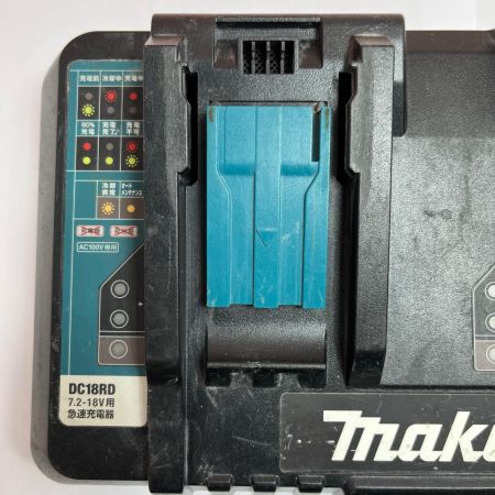 MAKITA マキタ ２口急速充電器　本体のみ コード式 100v　キズ・ヨゴレ有 DC18RD ブラック