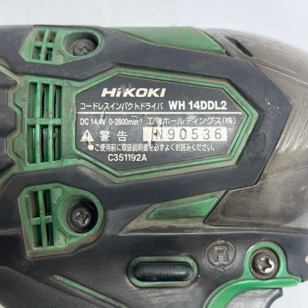 HiKOKI ハイコーキ インパクトドライバ  充電池1個付 コードレス式 14.4v 6.0Ah  WH14DDL2 グリーン