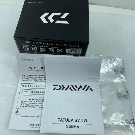 DAIWA ダイワ 20TATULA TW103XH ベイトリール TW103XH