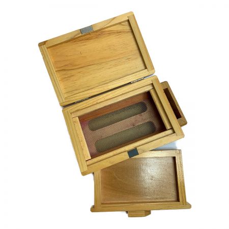  ささめ針 Kiraku　ささめ針　餌箱　木製　釣り小物