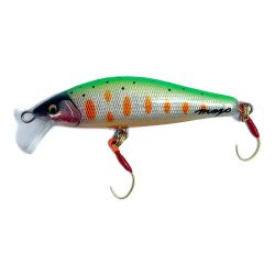 ★★ mojo  handmade works 　ミノー 50  5.2g mojo50  グリーン x オレンジ Aランク