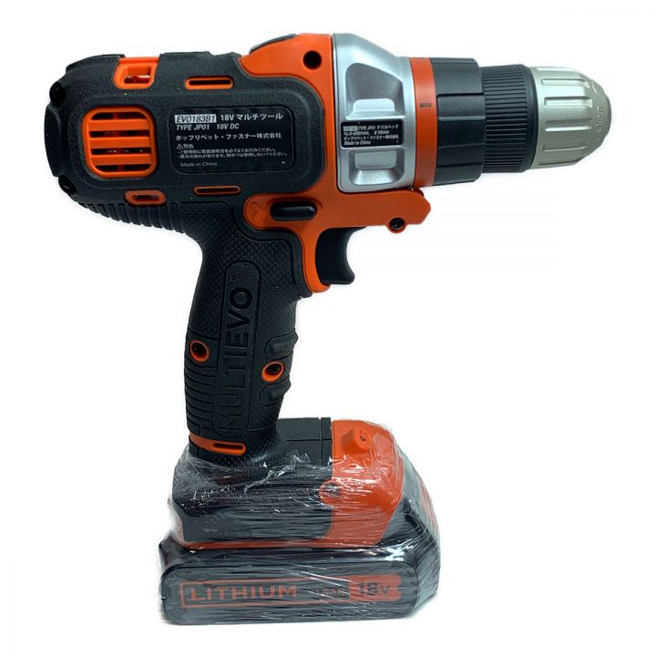 BLACK+DECKER ブラックアンドデッカー マルチツール ベーシック EVO183B1 ブラック×オレンジ x  オレンジ｜中古｜なんでもリサイクルビッグバン