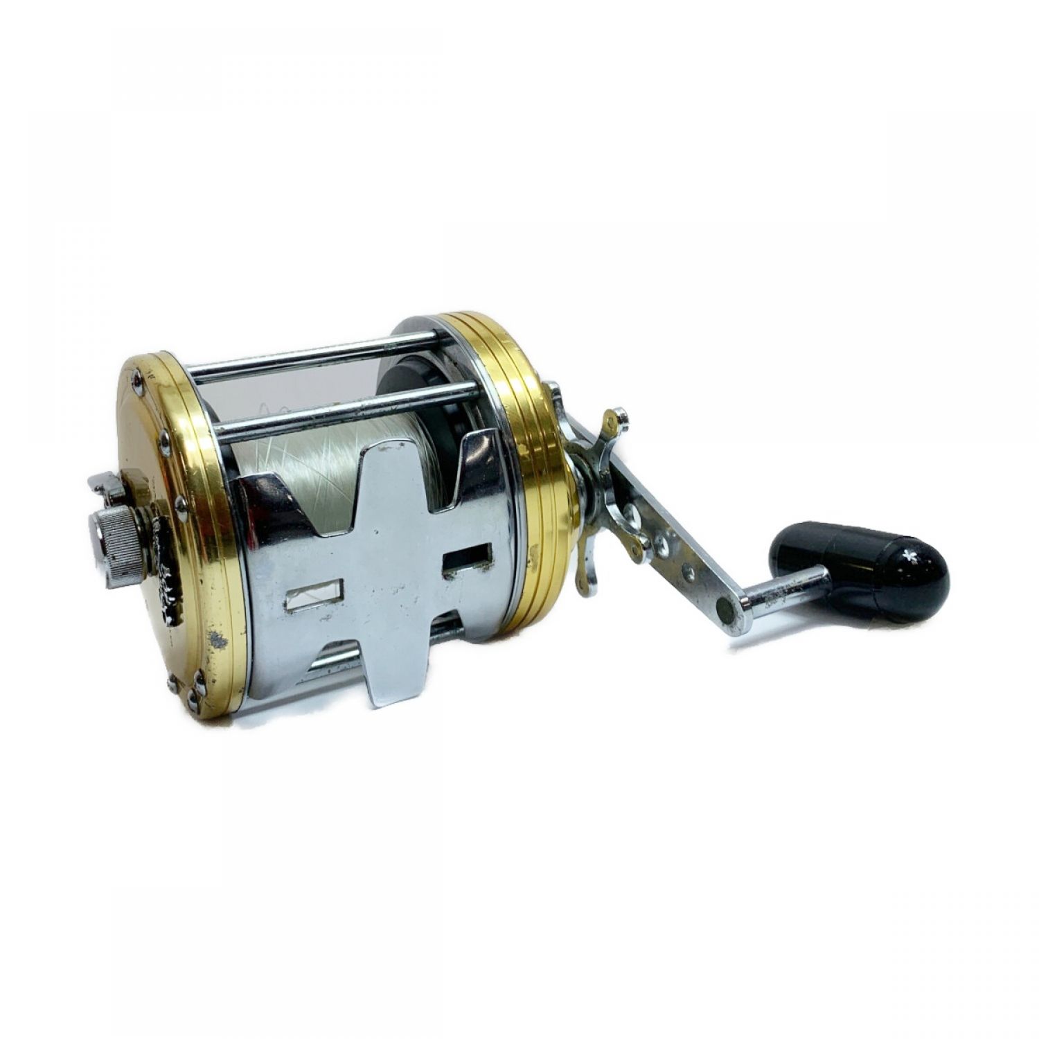 中古】 DAIWA ダイワ 両軸リール キズ有 箱無 SeaLine400 ゴールド B