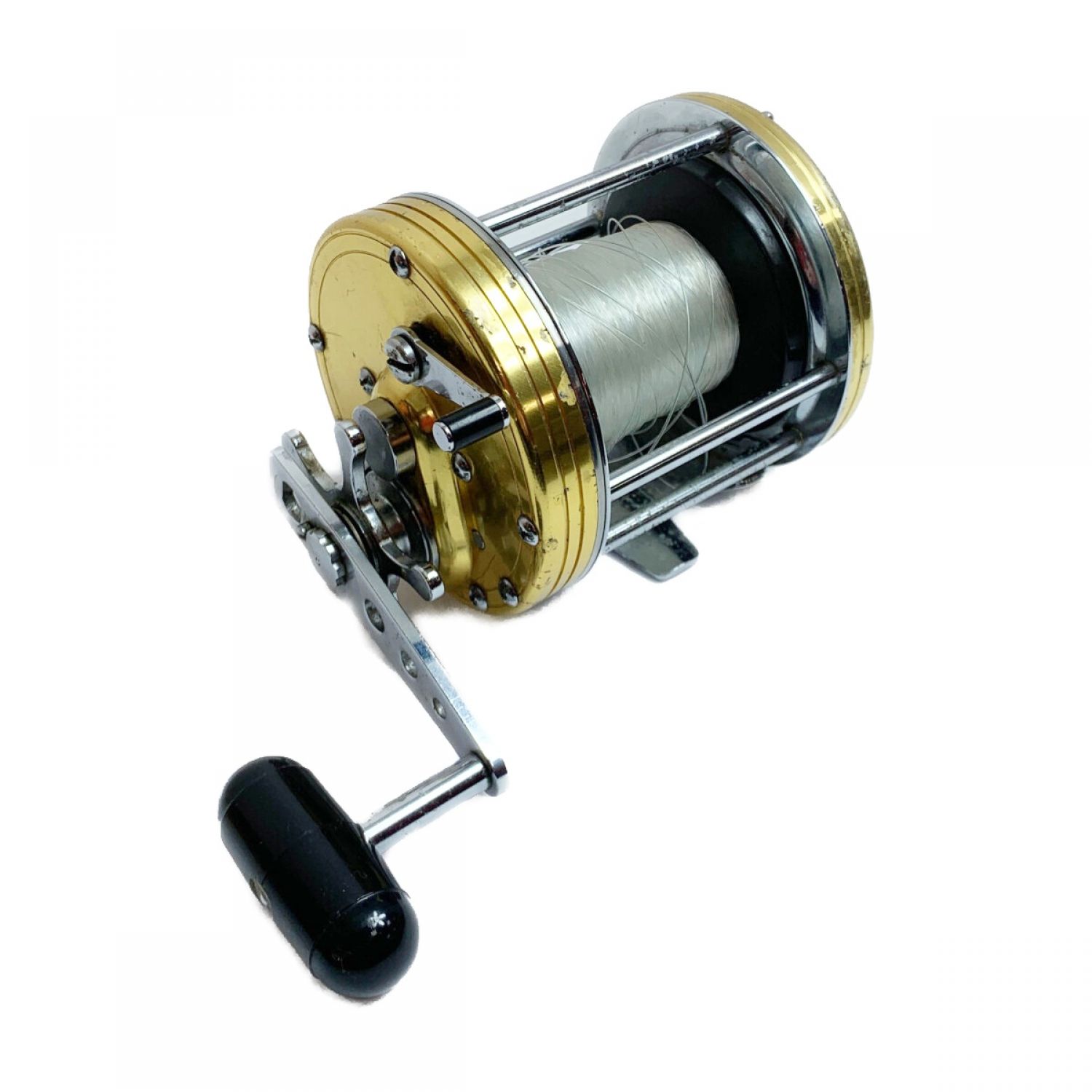 中古】 DAIWA ダイワ 両軸リール キズ有 箱無 SeaLine400 ゴールド B