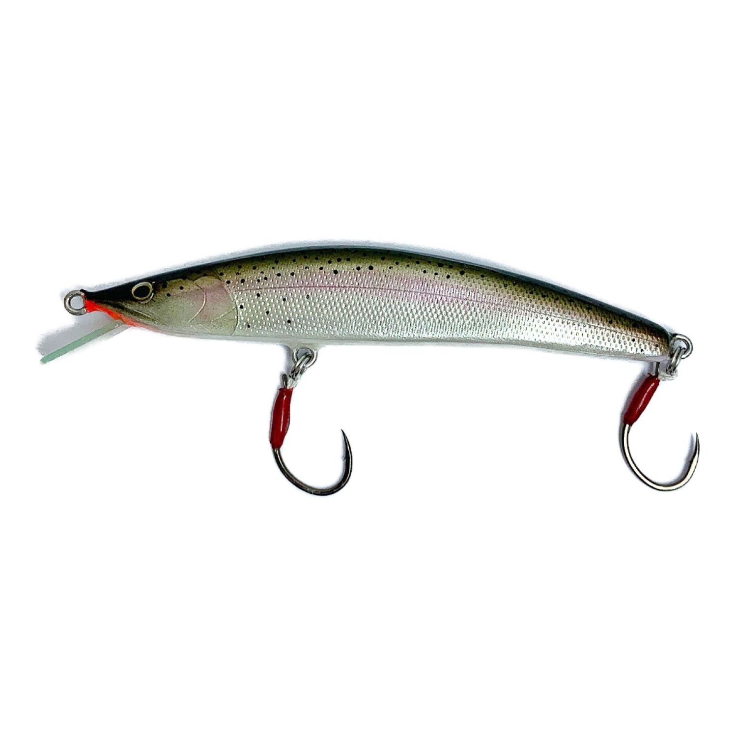 ハンドメイドバルサミノー（souta） ハンドメイドバルサミノー あお ハンドメイド ミノー バルサ 48mm 自作