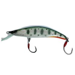 ★★ ASMOTECH ハンドメイド　ミノー　kuchibi　 グリーン x シルバー Aランク