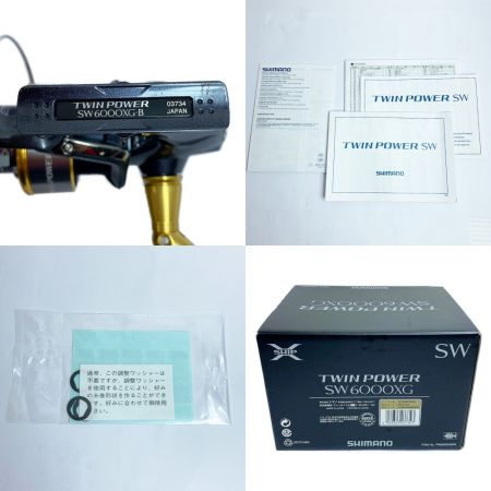  SHIMANO シマノ スピニングリール  ツインパワーSW 6000XG 03734