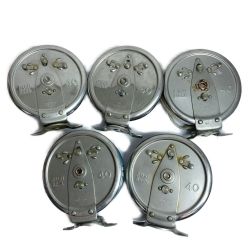 ★★  FUJI REEL　フジリール　タイコリール　40　 5個まとめ ブラック　 x ブルー系 Cランク