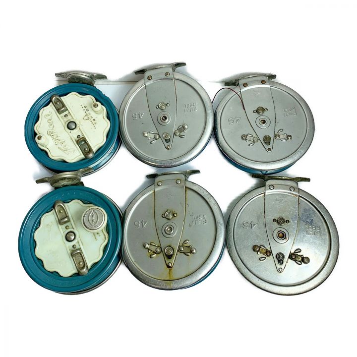 ●フジ タイコリール 青白 45 希少 太鼓 FUJI REEL 104 FUJI REEL タイコリール 6個まとめ 45 ブルー系 - 中古 - なんでも