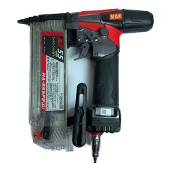 ♭♭ MAX マックス スーパーフィニッシュネイラ　高圧55ｍｍ HA-55SF2(D) ブラック×レッド x レッド 本体のみ Aランク