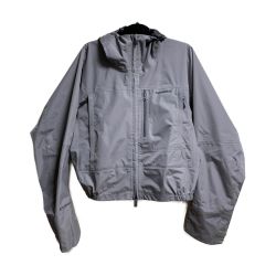 ★★ SHIMANO シマノ ショートレインジャケット　Lサイズ RA-02ST グレー 襟、袖ヨゴレあり Bランク